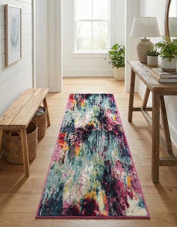 2' 2 x 6' 9 Washable Theia Runner Rug