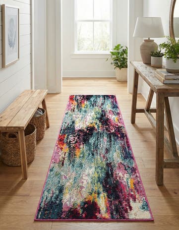 2' 2 x 6' 9 Washable Theia Runner Rug