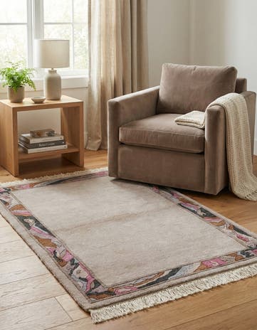 3' 3 x 5' Hand Knotted Nepal Wool Rug