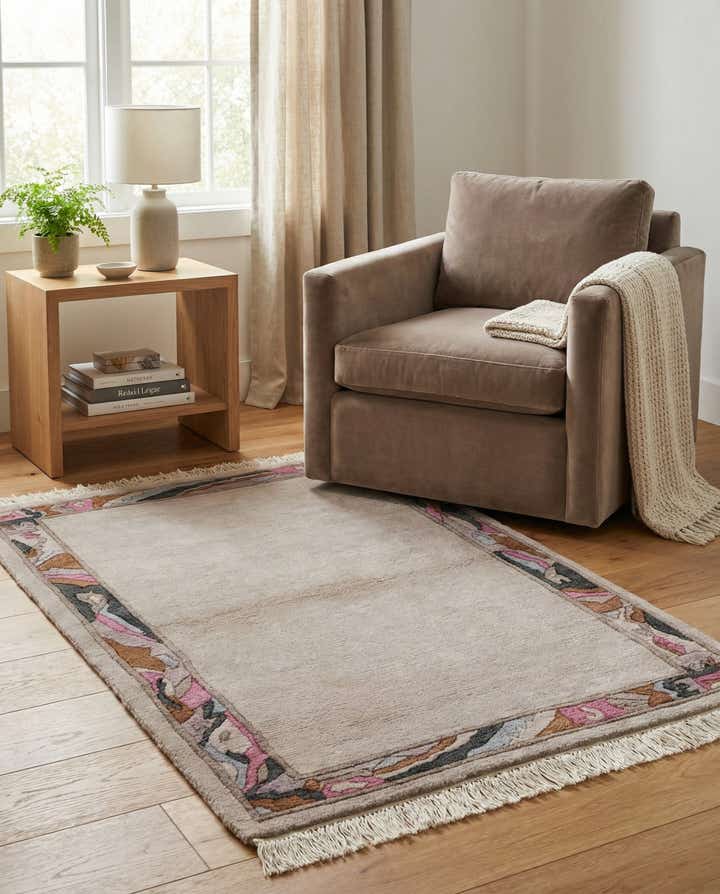 3' 3 x 5' Hand Knotted Nepal Wool Rug