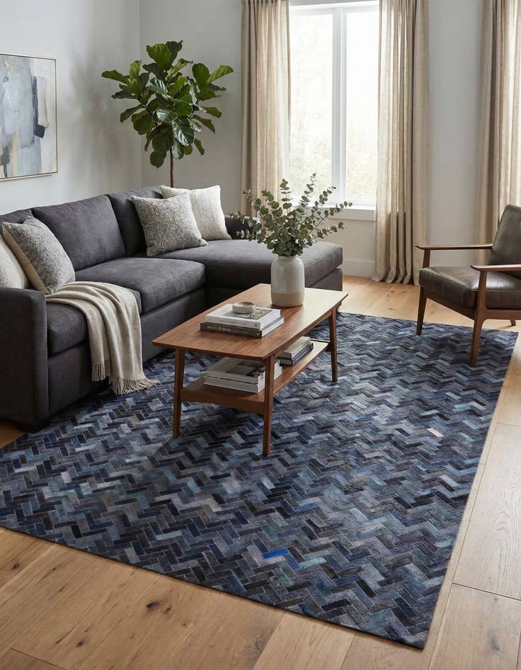 Detail image of 5' 1 x 7' 10 Cowhide Rug