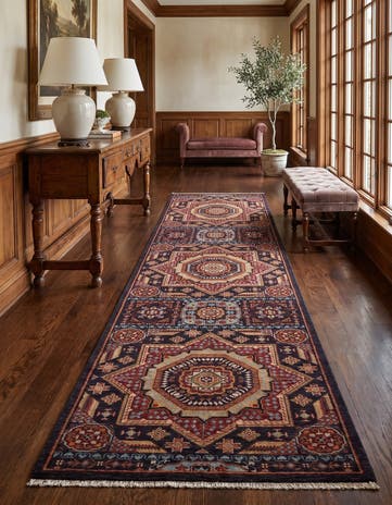 2' 9 x 9' 10 Hand Knotted Mamluk Ziegler Runner Rug