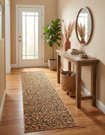 Light Brown Savannah Runner Rug