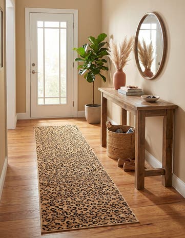 Light Brown Savannah Runner Rug