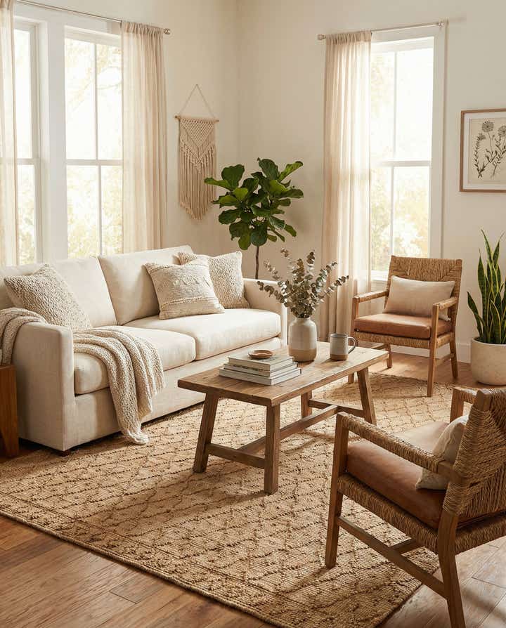 7' 10 x 10' Hand Woven Larsa Jute Rug