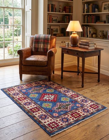 2' 8 x 3' 10 Hand Knotted Kazak Rug