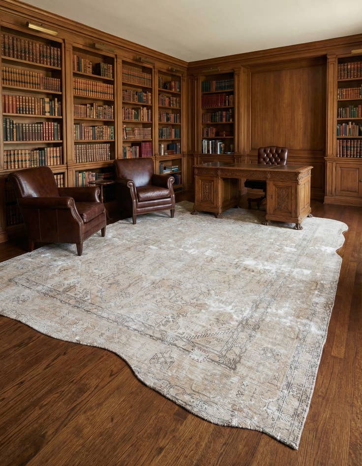 Detail image of 8' 2 x 10' 8 Hand Knotted Ultra Vintage Persian Wool Rug