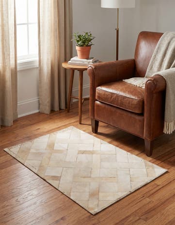 2' x 3' 1 Cowhide Rug