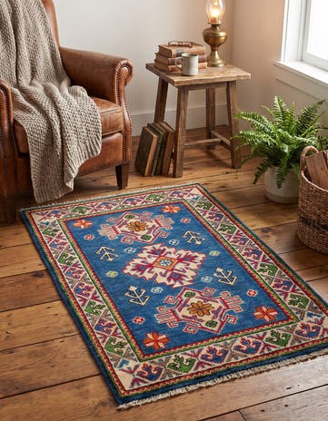 2' x 3' 3 Hand Knotted Kazak Rug