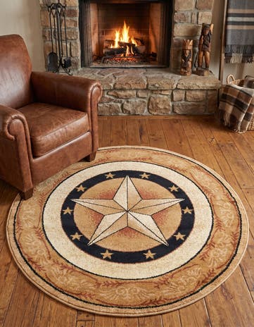 4' x 4' Pioneer Round Rug