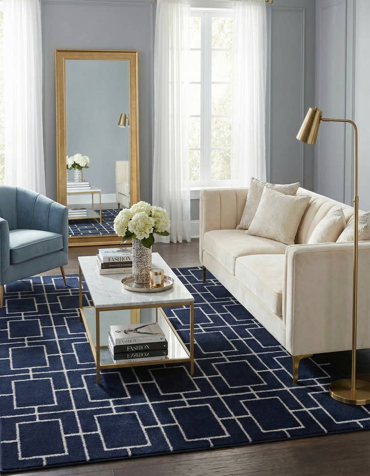 Detail image of 5' 3 x 8' Marilyn Monroe&trade; Glam Deco Rug