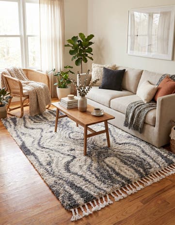 Gray Athena Shag Rug