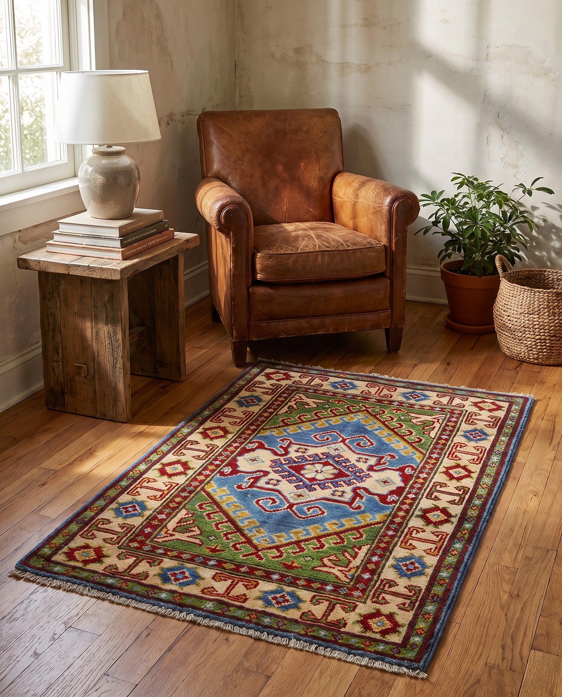 2' 2 x 3' 2 Hand Knotted Kazak Rug