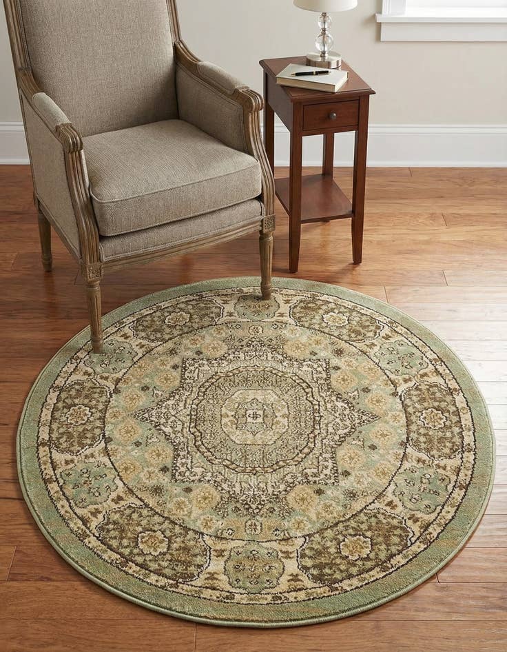 Detail image of 3' x 3' Mamluk Round Rug