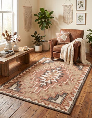 4' 1 x 6' 1 Hand Woven Kala Handwoven Jute Rug