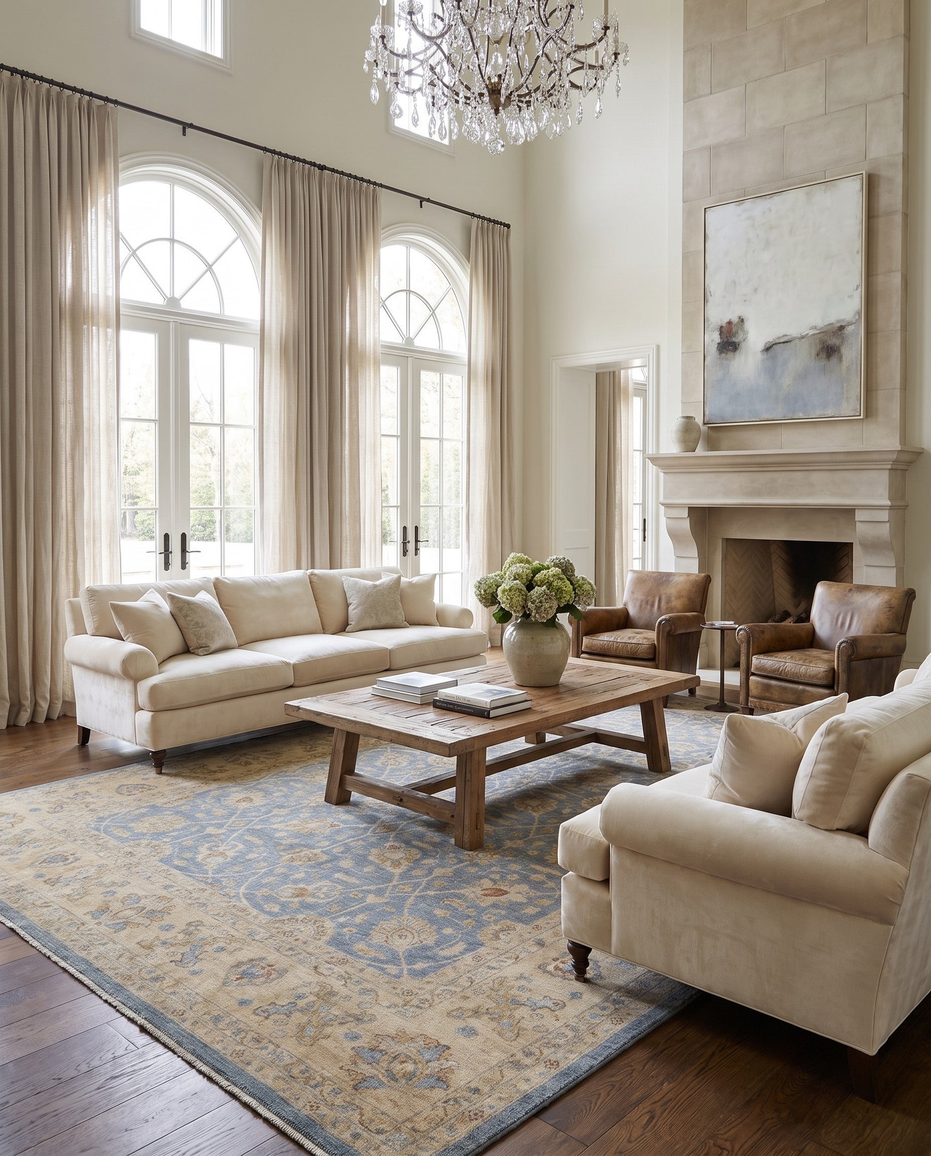 9' 9 x 13' 10 Hand Knotted Ziegler Rug