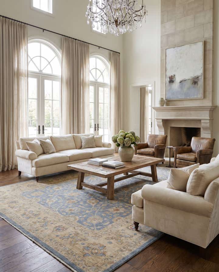9' 9 x 13' 10 Hand Knotted Ziegler Rug