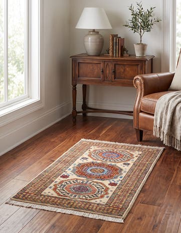 1' 11 x 2' 7 Hand Knotted Ariana Ziegler Rug