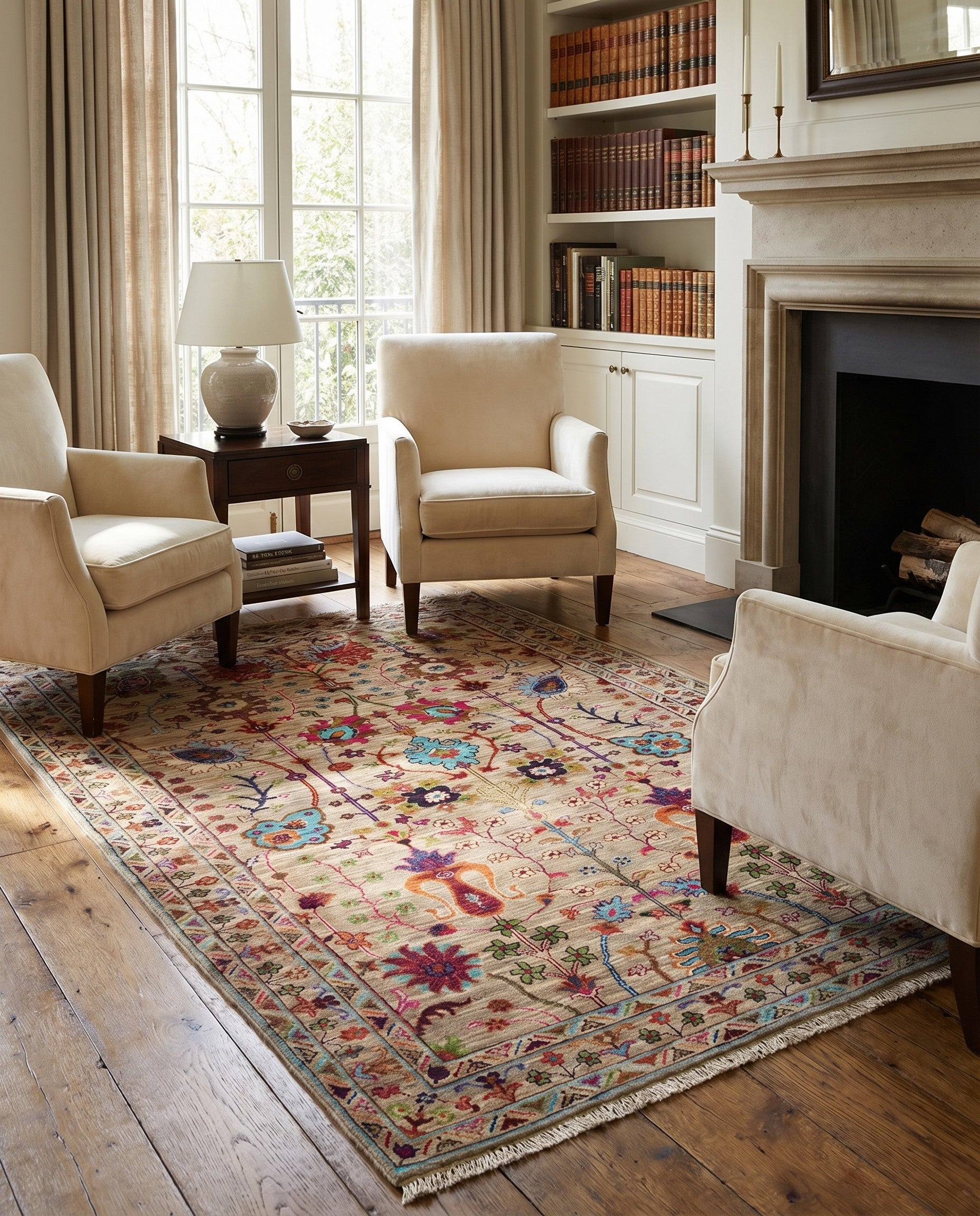 4' 1 x 6' 2 Hand Knotted Ariana Ziegler Rug