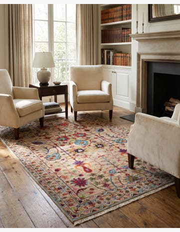 4' 1 x 6' 2 Hand Knotted Ariana Ziegler Rug