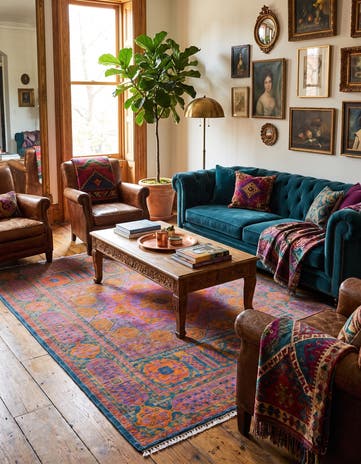 5' 7 x 8' 2 Hand Knotted Ariana Ziegler Rug