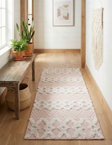 Pink Sabrina Soto Casa Valencia Runner Rug