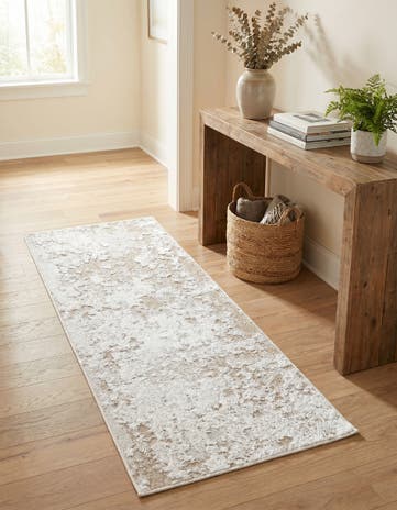 Ivory Abbey Runner Rug