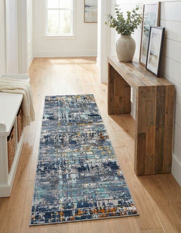 Dark Gray Malibu Runner Rug
