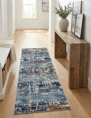 Dark Gray Malibu Runner Rug
