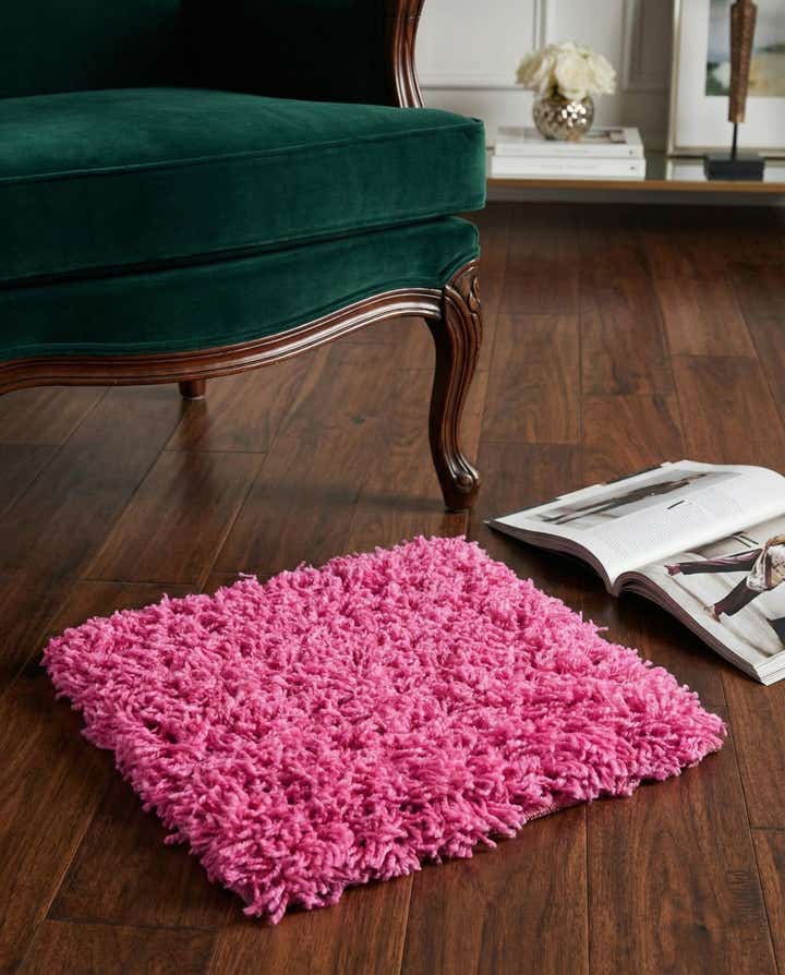 1' x 1' Solid Shag Sample Rug
