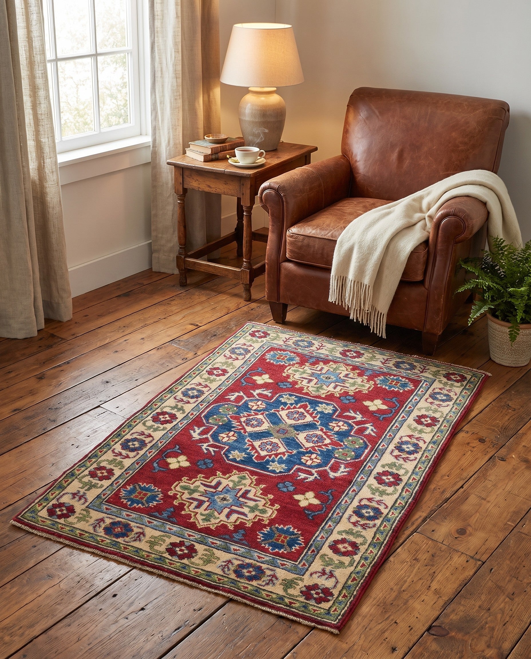 2' 8 x 4' 2 Hand Knotted Kazak Rug