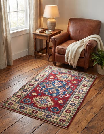 2' 8 x 4' 2 Hand Knotted Kazak Rug