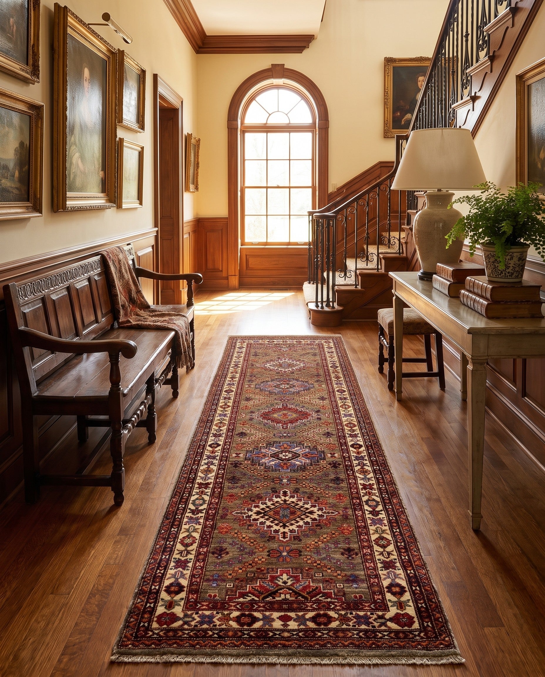 2' 8 x 9' 1 Hand Knotted Kazak Runner Rug