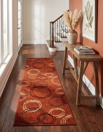 Terracotta Equinox Runner Rug