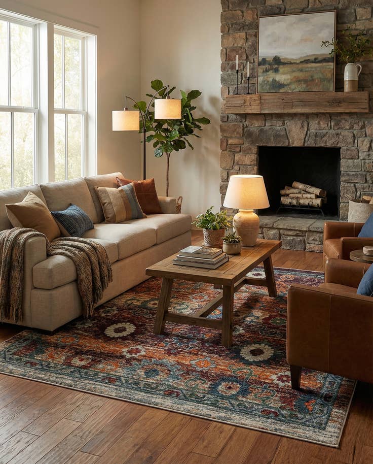 Detail image of 8' x 8' Isabella Square Rug