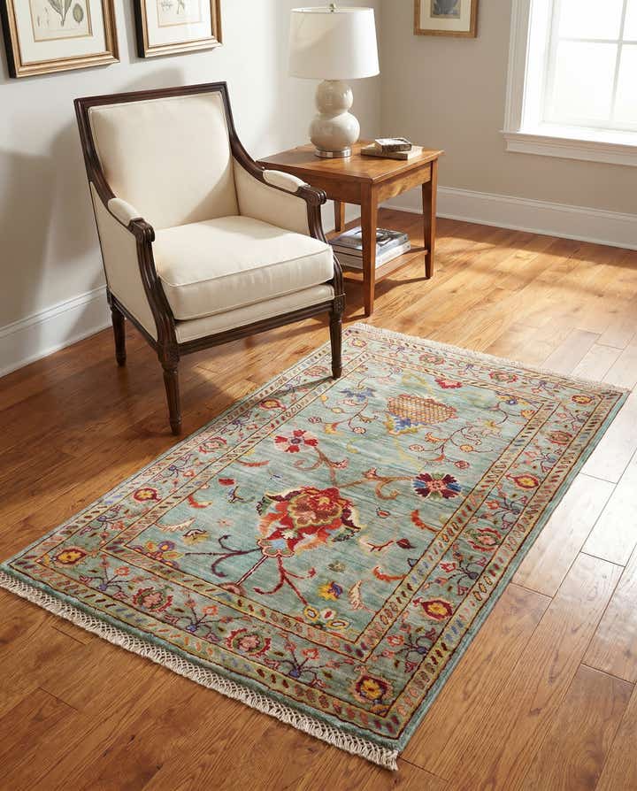 2' 8 x 4' Hand Knotted Ariana Ziegler Rug