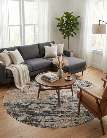 7' 10 x 7' 10 Leipzig Round Rug