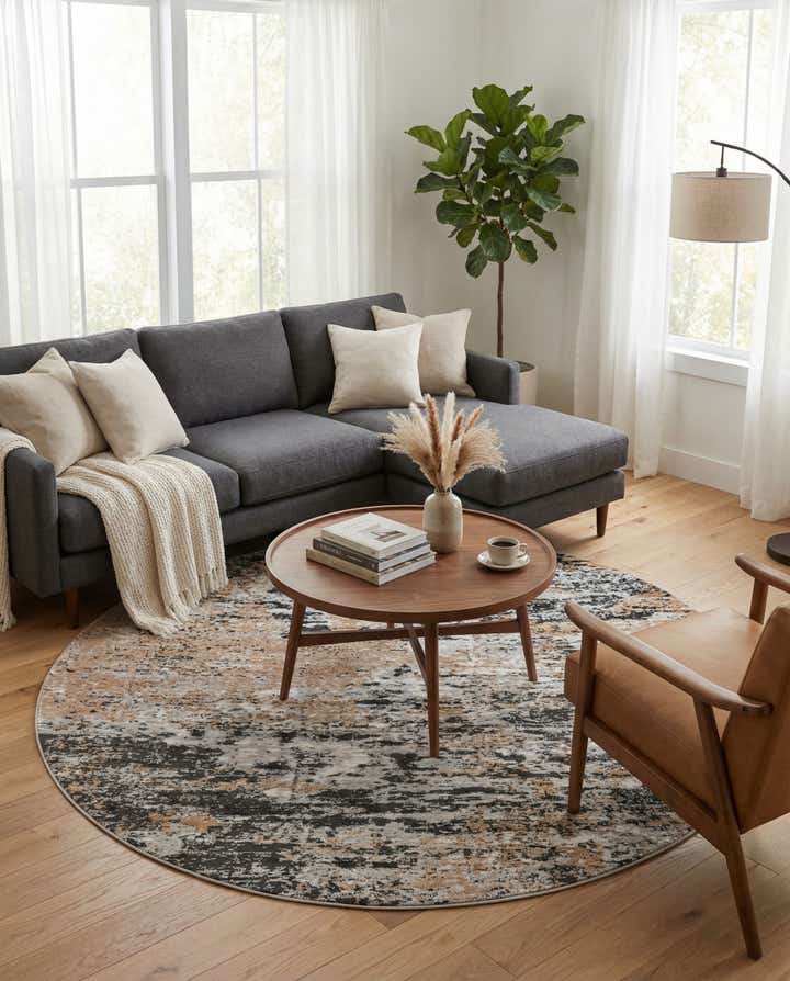 7' 10 x 7' 10 Leipzig Round Rug