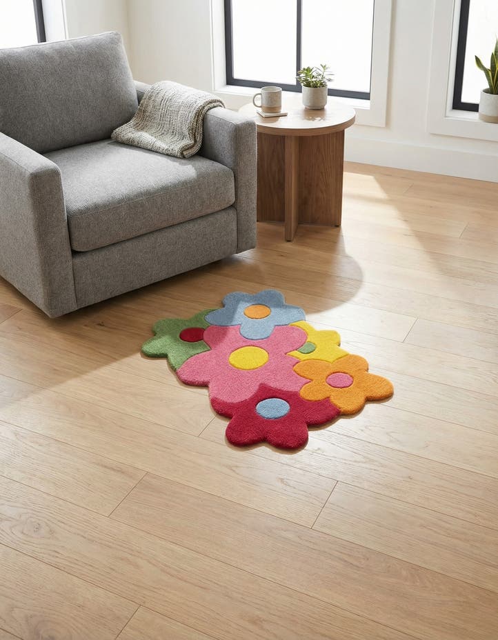 2' 2 x 3' 1 Happy Rugs Fluffy Flowe...