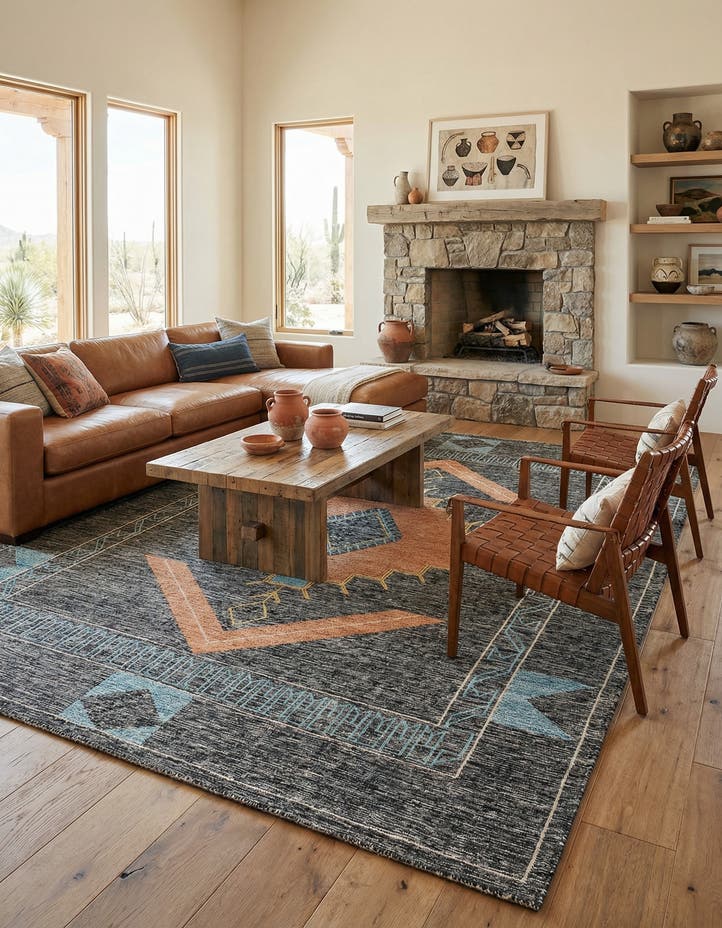 9' x 12' Hand Woven Kilim Wool Rug