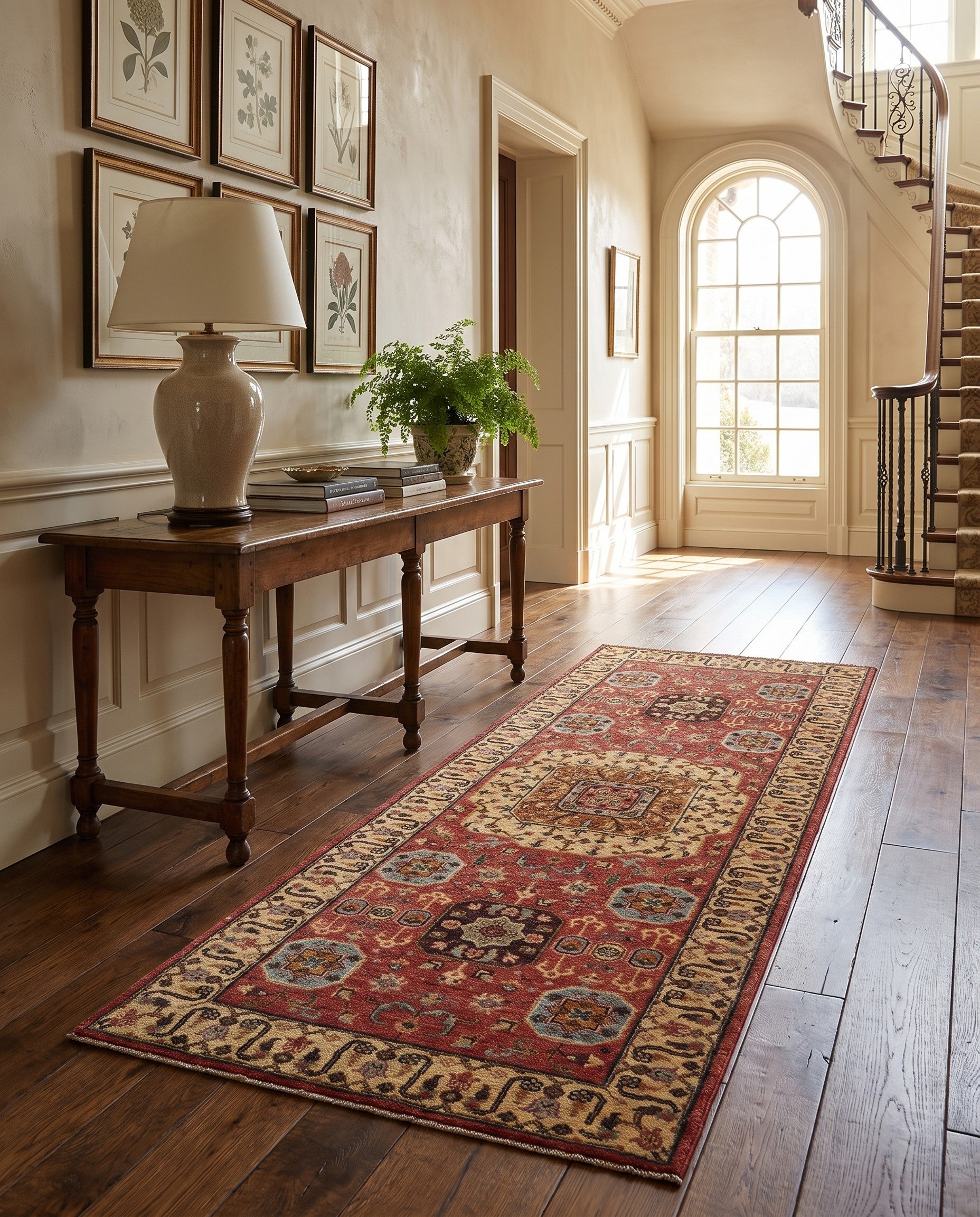 2' 9 x 6' 8 Hand Knotted Mamluk Ziegler Runner Rug