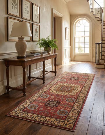 2' 9 x 6' 8 Hand Knotted Mamluk Ziegler Runner Rug