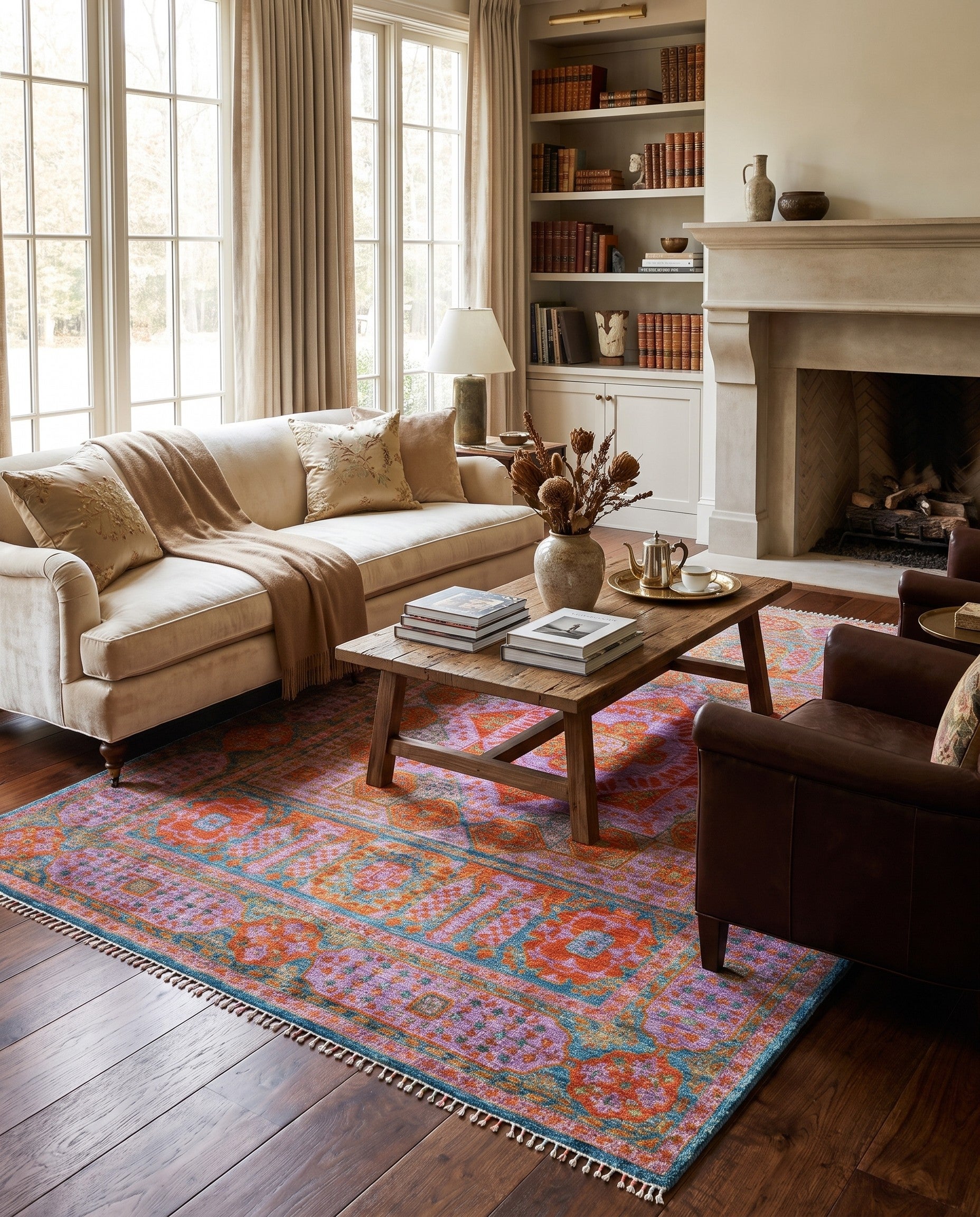 5' 9 x 8' 9 Hand Knotted Ariana Ziegler Rug