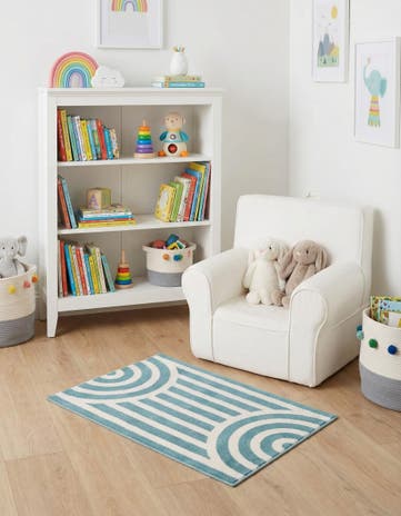 Sky blue Whimsy Kids Rug