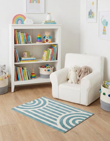 Sky blue Whimsy Kids Rug