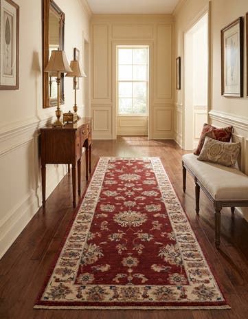 2' 9 x 8' 6 Hand Knotted Ziegler Runner Rug