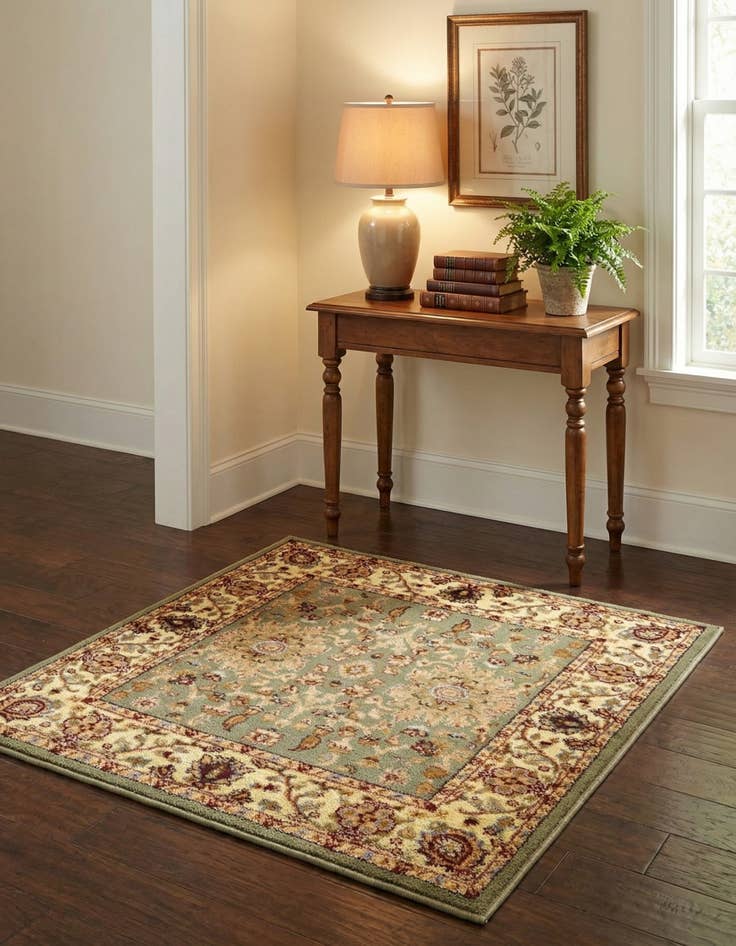 Detail image of 3' x 3' Classic Agra Square Rug