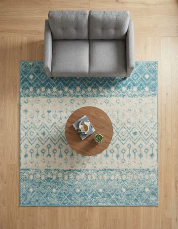 5' 3 x 5' 3 Moroccan Trellis Square Rug
