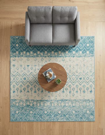 5' 3 x 5' 3 Moroccan Trellis Square Rug