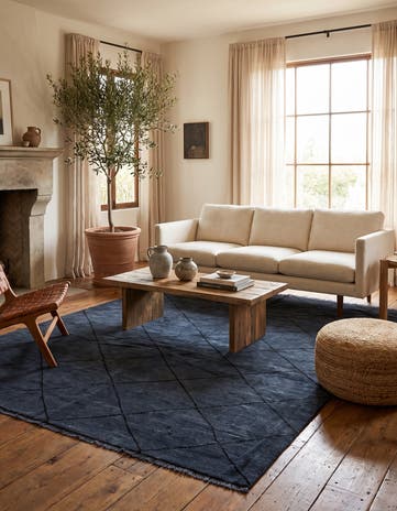 5' x 8' 1 Hand Knotted Moroccan Wool Rug